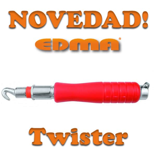 TWISTER – EDMA Mini atador profesional automático para alambres metálicos de anillas